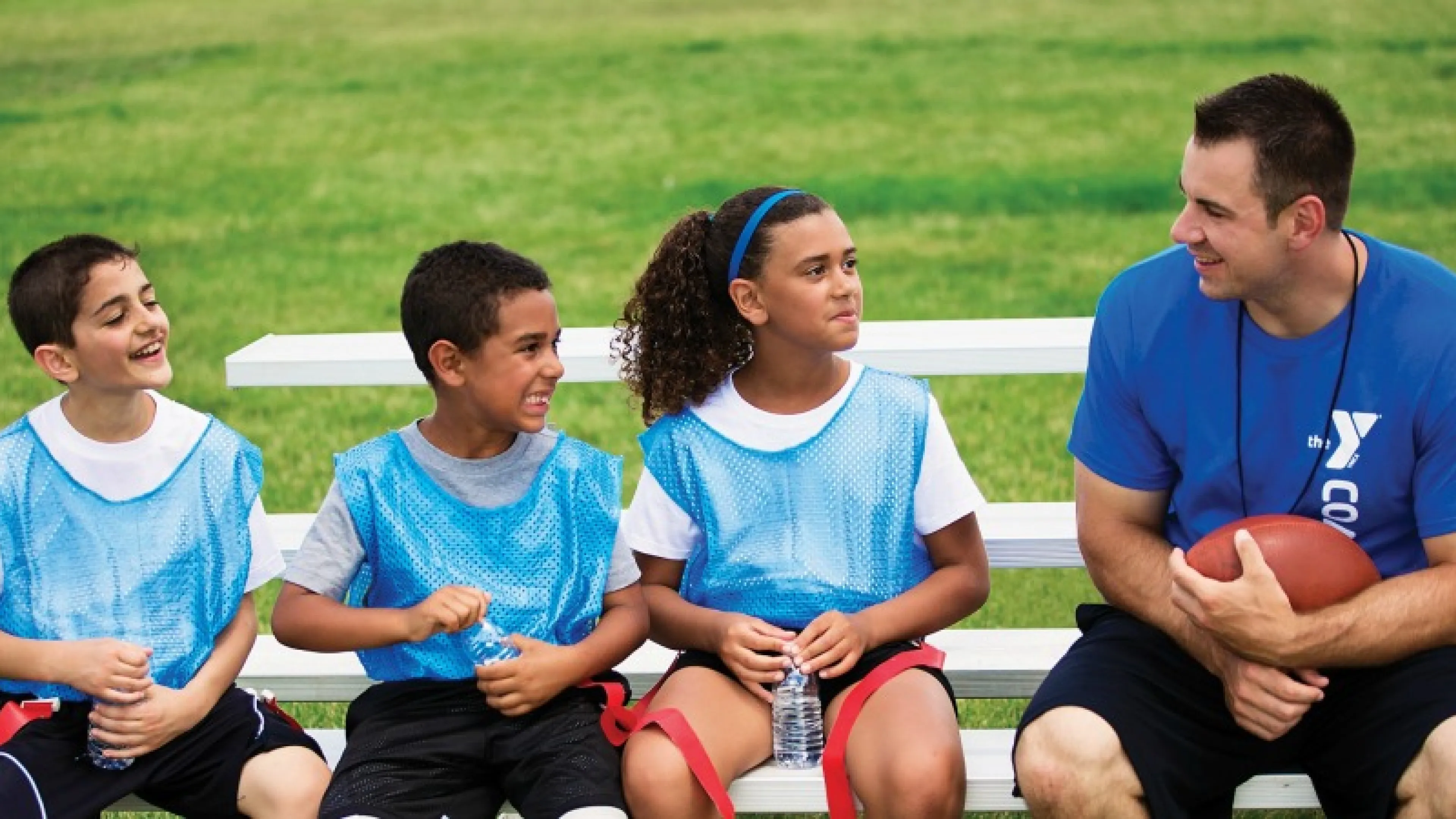 Kids and coach